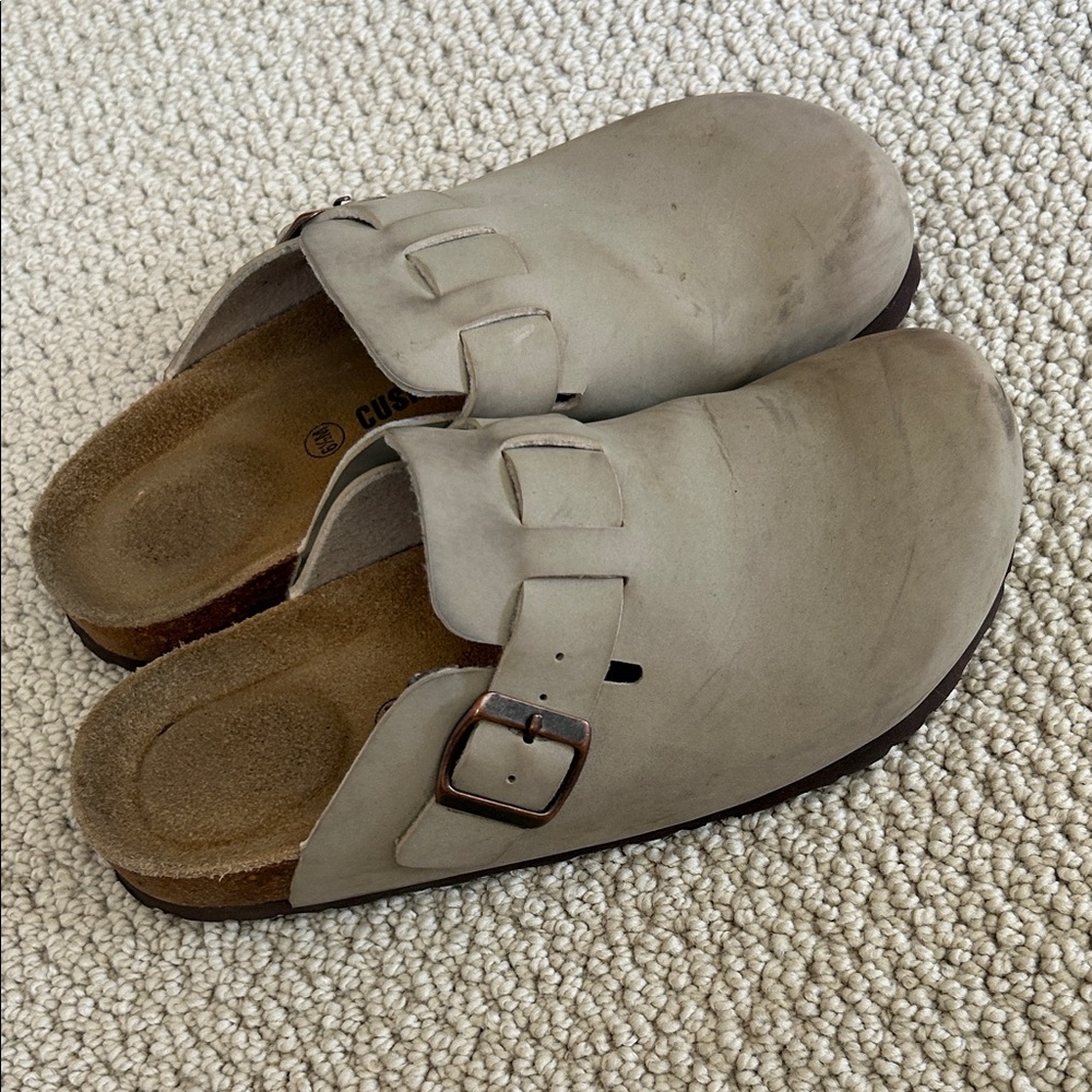 Casual Comfort Women's Mules in tan - Picture 4 of 4